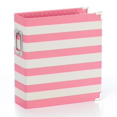 Simple Stories SN@P! Designer Binder - Pink Stripe
